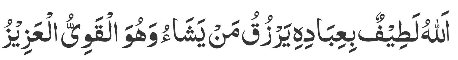 Allahu-Lateefun-bi'ibadihi-
